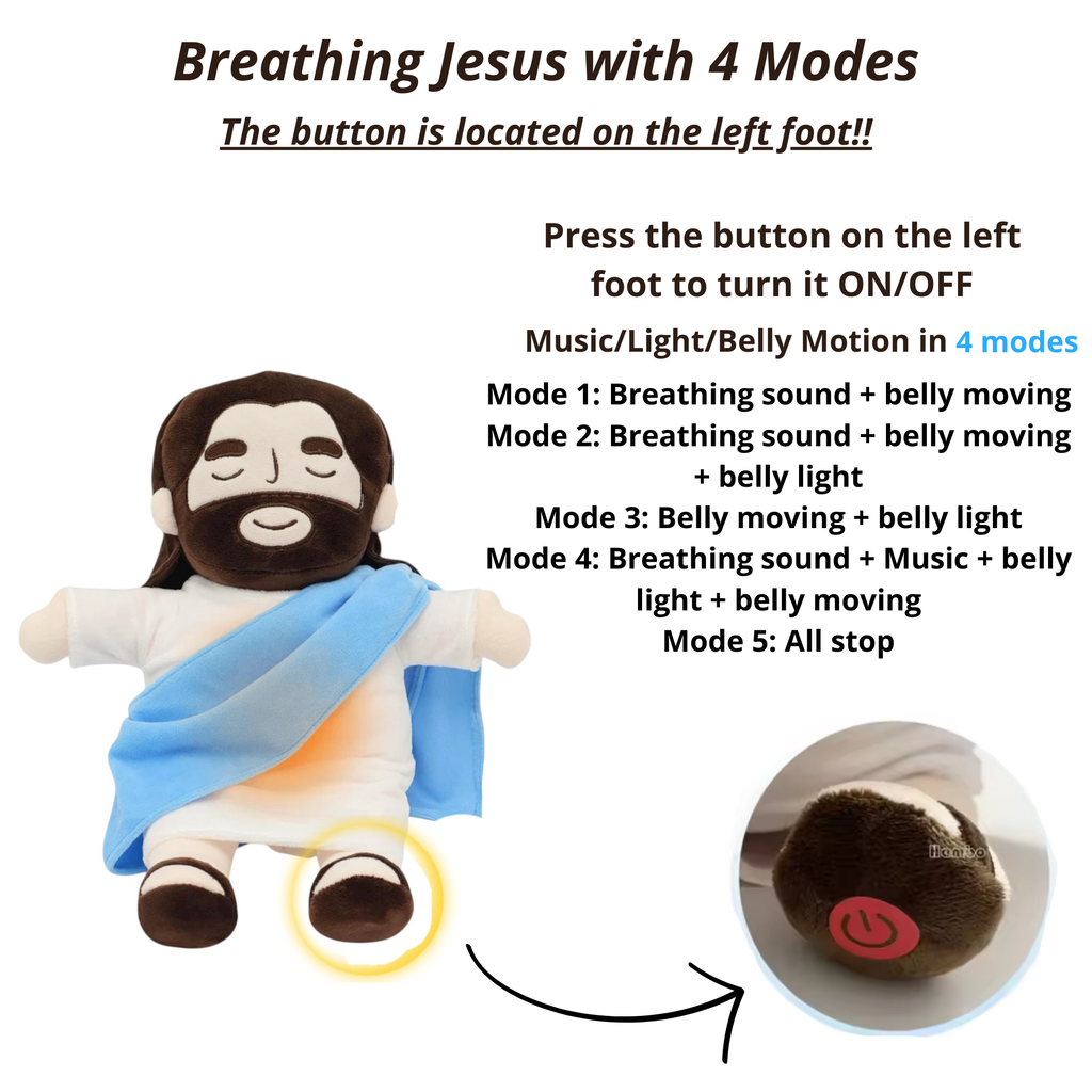 Sacred Calm Breathing Plush Jesus Edition