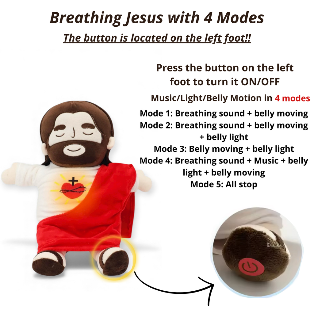 Sacred Calm Breathing Plush Jesus Edition