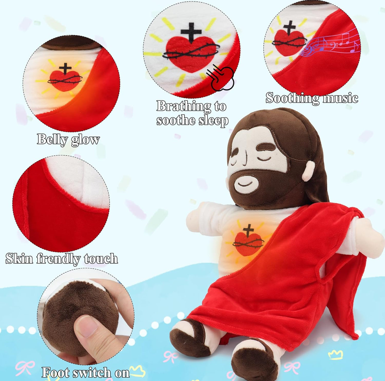 Sacred Calm Breathing Plush Jesus Edition